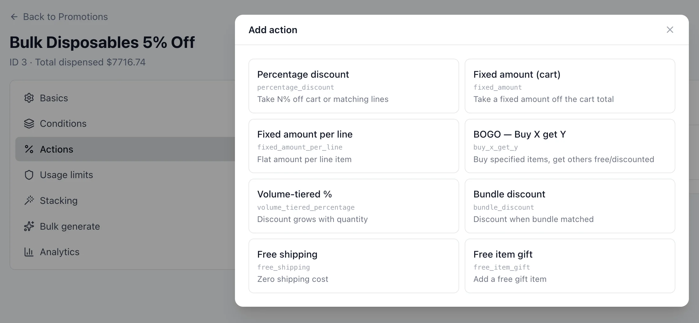 Add condition picker